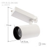 Трековый светодиодный светильник ЭРА SТR-30-36-30K-W40 Б0049774 - Трековый светодиодный светильник ЭРА SТR-30-36-30K-W40 Б0049774