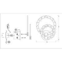  - Бра Seven Fires Мейна SF7015/2W-WT