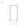 Профиль PIK-1019-2000 ANOD (Arlight, Алюминий) - Профиль PIK-1019-2000 ANOD (Arlight, Алюминий)