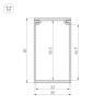 Потолочный короб для блока питания SL-BOX-480 (Arlight, Алюминий) - Потолочный короб для блока питания SL-BOX-480 (Arlight, Алюминий)