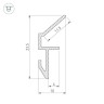 Монтажный профиль ALM-GLASS-6 ANOD (Arlight, Алюминий) - Монтажный профиль ALM-GLASS-6 ANOD (Arlight, Алюминий)