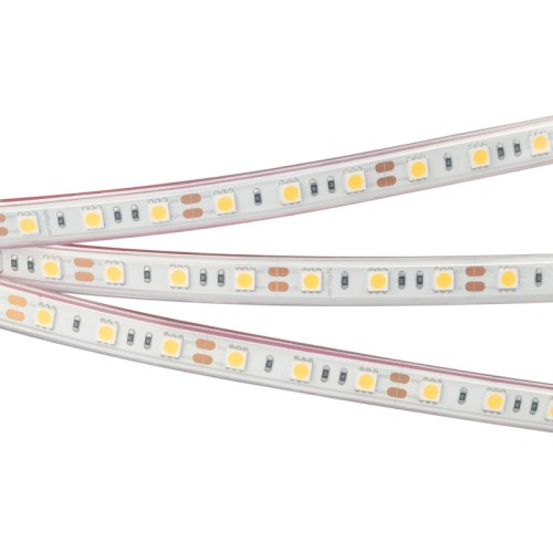 Лента RTW 2-5000P 12V Warm2700 2x (5060, 300 LED, LUX) (Arlight, 14.4 Вт/м, IP66) 