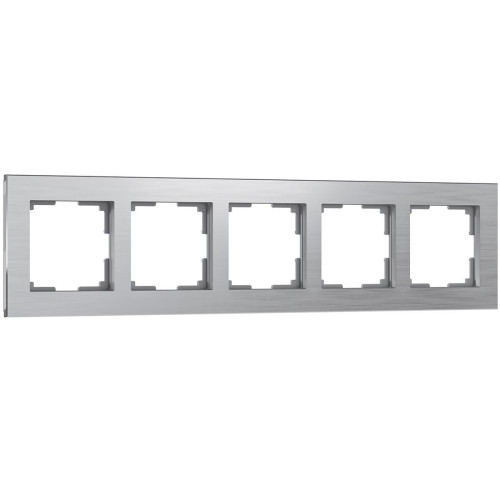Рамка Werkel Aluminium на 5 постов алюминий WL11-Frame-05 4690389073670 