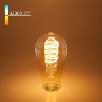  - Лампа светодиодная филаментная Elektrostandard E27 8W 3300K прозрачная 4690389066290