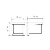  - Уличный настенный светильник Elektrostandard 1540 Techno Shelter Grit 4690389106255