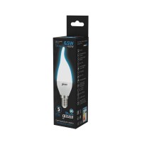  - Лампа светодиодная Gauss E14 6.5W 6500K матовая 104101307