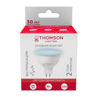  - Лампа светодиодная Thomson GU5.3 8W 6500K полусфера матовая TH-B2323