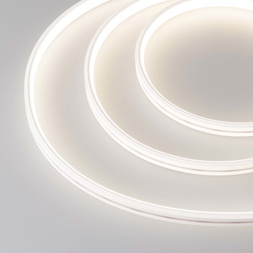 Лента герметичная MOONLIGHT-TOP-X320-11x7mm 24V Warm2300 (10 W/m, IP65, CSP, 5m, wire x2) (Arlight, Силикон) 