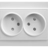 Розетка двойная Feron Stekker Эрна б/з 10A 250V белый PST10901301 39053 - Розетка двойная Feron Stekker Эрна б/з 10A 250V белый PST10901301 39053