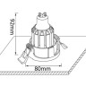 Встраиваемый светильник Crystal Lux CLT 001С1 BL - Встраиваемый светильник Crystal Lux CLT 001С1 BL