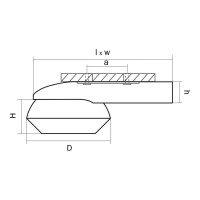  - Опора фланцевая OXOR-OK2-D100-L4000 (BK) (Arlight, Алюминий)