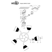  - Потолочная люстра Wedo Light Grosseto 66440.01.05.05