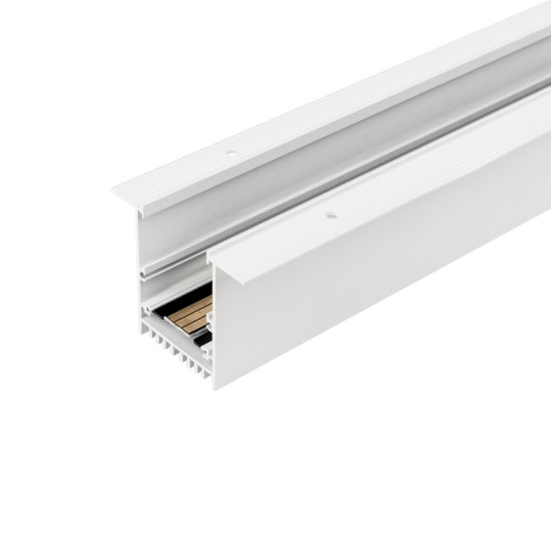 Трек встраиваемый MAG-TRACK-4560-F-1040 (WH) (Arlight, IP20 Металл, 3 года) Встраиваемый магнитный трек с фланцем, длина 1040мм. DC24V. Материал алюминий, цвет белый. Две заглушки в комплекте. Размер ДxШxВ: 1000x45x60мм. Размер (с учетом заглушек и фланцев) ДxШxВ: 1040x75x60мм. Установка в отверстие ДхШхВ 1015x50x70мм.