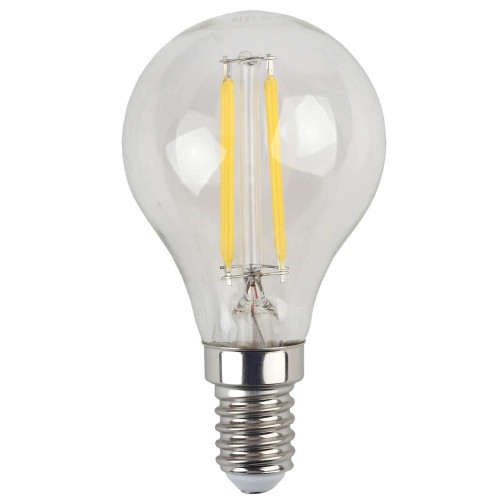 Лампа светодиодная филаментная ЭРА E14 7W 4000K прозрачная F-LED P45-7W-840-E14 Б0049891 
