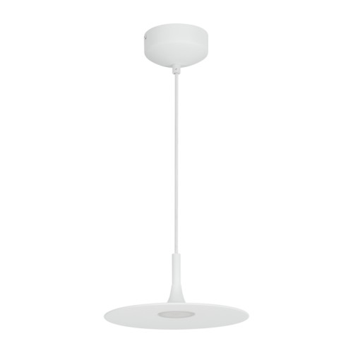Светильник SP-FIORE-R250-8W Day4000 (WH, 120 deg, 230V) (Arlight, IP20 Металл, 3 года) Подвесной светильник. Мощность 8 Вт, св. поток 525 лм, 70 лм/Вт, дневной 4000 K, CRI>90, угол 120°, напряжение питания 230 В. Белый круглый корпус из алюминия, рассеиватель каленое матовое стекло , степень защиты IP20. Размер: диаметр 250 мм, высота основания 64 мм, общая высота 115 мм. Монтаж подвесной, длина подвеса 1500 мм, регулируемая. Габариты чаши Ø120x75 мм. Драйвер 14-24 В, 300 мА, пульсация 