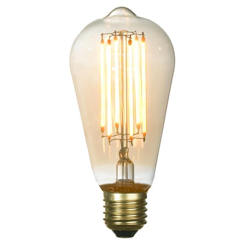 Лампа светодиодная Е27 6W 2700K янтарная GF-L-764 