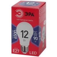  - Лампа светодиодная ЭРА E27 12W 6500K матовая A60-12W-865-E27 R Б0045325