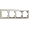 Рамка на 4 поста Werkel Snabb W0041903 слоновая кость/хром 4690389160912 - Рамка на 4 поста Werkel Snabb W0041903 слоновая кость/хром 4690389160912