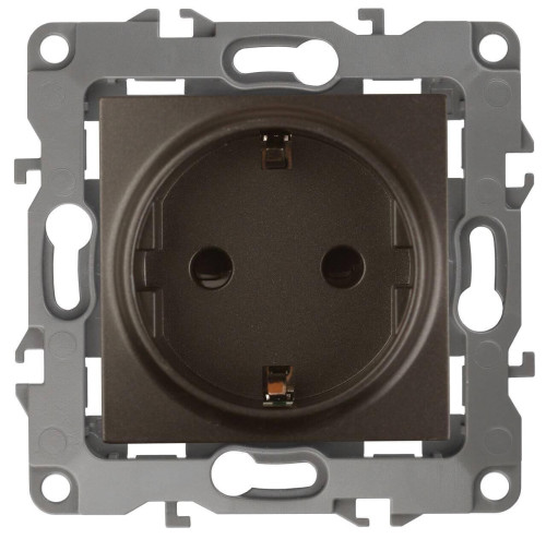Розетка ЭРА 12 2P E Schuko со шторками 16A 250V 12-2102-13 Б0019324 