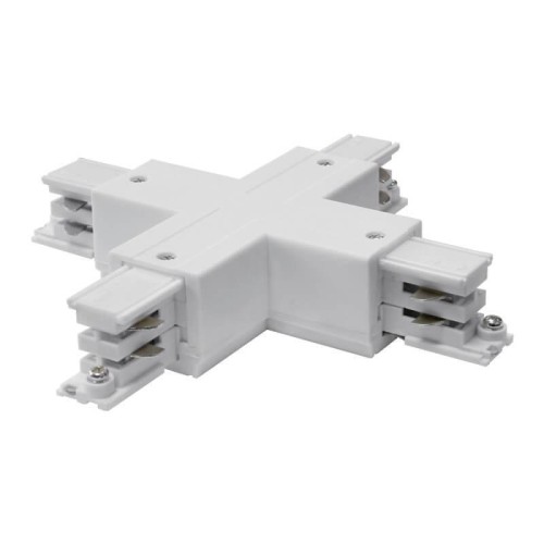 Соединитель для шинопроводов Х-образный Uniel UBX-A41 White 09747 