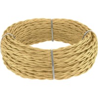  - Кабель витой Werkel Ретро 2х2,5 (золотой песок) W6452647 4690389165849