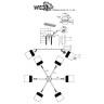 Потолочная люстра Wedo Light Morna 66106.01.13.06 - Потолочная люстра Wedo Light Morna 66106.01.13.06