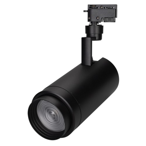 Светильник LGD-ZEUS-2TR-R100-30W Day5000 (BK, 20-60 deg) (Arlight, IP20 Металл, 3 года) Поставка под заказ от 100 шт. Светильник подвесной для треков/шин 2 провода, 30Вт. Цвет свечения ДНЕВНОЙ 5000K, световой поток 2400-3000лм, регулируемый угол 20-60°, CRI>90. Корпус круглый, металл, цвет черный, IP20. Размеры DxHxL Ø100x220x180мм. Входное напряжение AC220-240V, мощность 30Вт. Драйвер встроенный (30-40V, 750mA).
