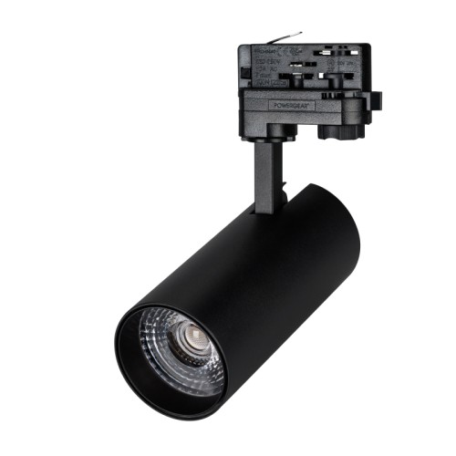 Светильник LGD-GERA-4TR-R74-20W Warm (BK, 24 deg) (Arlight, IP20 Металл, 3 года) Светильник подвесной для треков/шин 4 провода, 20Вт. Цвет свечения ТЕПЛЫЙ 3000K, световой поток 1800-2200лм, угол 24°, CRI>90. Корпус круглый, металл, цвет черный, IP20. Размеры DxHxL Ø74x160x170мм. Входное напряжение AC220-240V, мощность 20Вт. Драйвер встроенный (30-42V, 500mA).