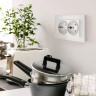 Рамка Werkel Favorit для двойной розетки белый стекло WL01-Frame-01-DBL 4690389073120 - Рамка Werkel Favorit для двойной розетки белый стекло WL01-Frame-01-DBL 4690389073120