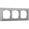 Рамка Werkel Antik на 3 поста матовый хром WL07-Frame-03 4690389145681 - Рамка Werkel Antik на 3 поста матовый хром WL07-Frame-03 4690389145681