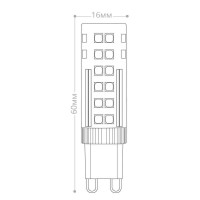  - Лампа светодиодная Feron G9 7W 2700K прозрачная LB-433 25766