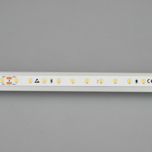 Лента IC-A72-10mm 48V Day4000 (3.8 W/m, IP20, 2835, 60m) (Arlight, стабилизированная) Стабилизированная светодиодная лента длиной 60м с подключением с одной стороны IC-A72, открытая. Светодиоды 2835, 72 шт/м (4320 шт на 60 м), белая плата, ширина 10 мм, скотч 3M. Цвет ДНЕВНОЙ 4000К, цветопередача CRI>85, угол 120°. Питание 48 В, мощность 3.8 Вт/м (228 Вт на 60 м). Размеры 60000х10х1.6 мм. Мин.отрезок 166.67 мм, 12 светодиодов. Цена за 1м.