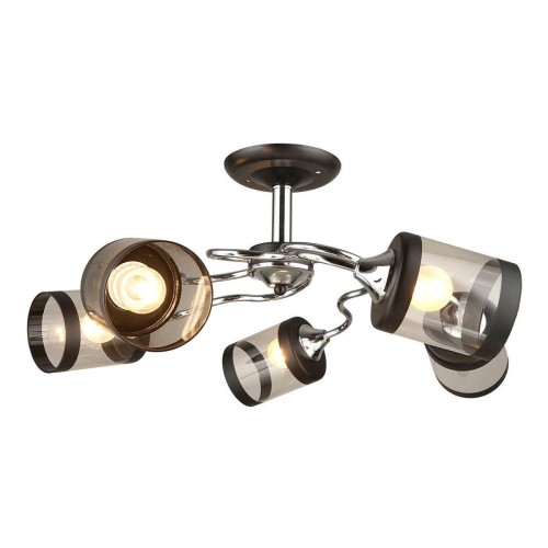 Потолочная люстра IMEX MD.3470-5-S CH+BK 