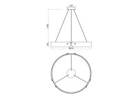 Подвесной светодиодный светильник Maytoni Interstellar MOD309PL-L40GR4K - Подвесной светодиодный светильник Maytoni Interstellar MOD309PL-L40GR4K
