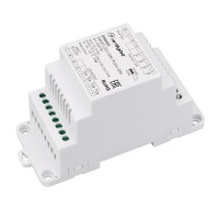  - Диммер SMART-D23-DIM-PUSH-DIN (12-36V, 4x5A, 0/1-10V) (Arlight, IP20 Пластик, 5 лет)