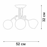  - Потолочная люстра Vitaluce V43090-13/3PL