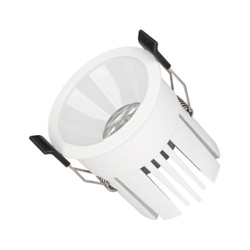 Светильник MS-ATLAS-BUILT-R66-15W Day4000 (WH-WH, 35 deg, 230V) (Arlight, IP20 Металл, 5 лет) Встраиваемый светильник даунлайт. Мощность 15 Вт, св. поток 1210 лм, 81 лм/Вт, дневной 4000 K, CRI>90, UGR