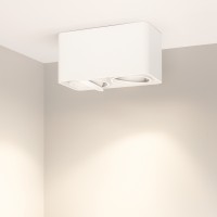  - Светильник SP-CUBUS-S195x100-2x8W Warm3000 (WH, 45 deg, 230V) (Arlight, IP20 Металл, 3 года)