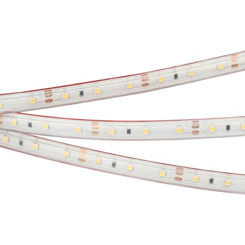Лента RTW 2-5000PS 12V White6000 (3528, 300 LED, LUX) (Arlight, 4.8 Вт/м, IP67) Гибкая лента LUX, герметичная IP67 (в силиконовой трубке, экструзия, без сдвига ЦТ), светодиоды smd 3528, 60шт/м (300шт на 5м), красный скотч 3М. Цвет БЕЛЫЙ 5800-6500K. Питание 12V, мощность 4.8 Вт/м (24 Вт на 5м), угол 120°, цветопередача CRI>85. Размеры 5000х11x5мм. Мин.отрезок 50мм, 3 шт светодиода. Пакет 5м. Цена за 1м.