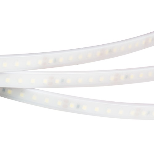 Лента RTW 2-5000PW 24V White6000 2x (3528, 600 LED, LUX) (Arlight, 9.6 Вт/м, IP66) Герметичная IP66 (плата в матовой силикон.трубке) гибкая лента LUX, светодиоды 2X smd 3528, 120шт/м (600шт на 5м), белая плата 8мм, скотч 3М. Цвет БЕЛЫЙ 5800-6500K.Питание 24В, мощность 9,6 Вт/м (48 Вт на 5м), угол 120°. Размеры 5000х11х5мм. Мин.отрезок 50мм (6 LED). Цена за 1м.