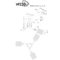  - Потолочная люстра Wedo Light Noverate 66673.01.37.03