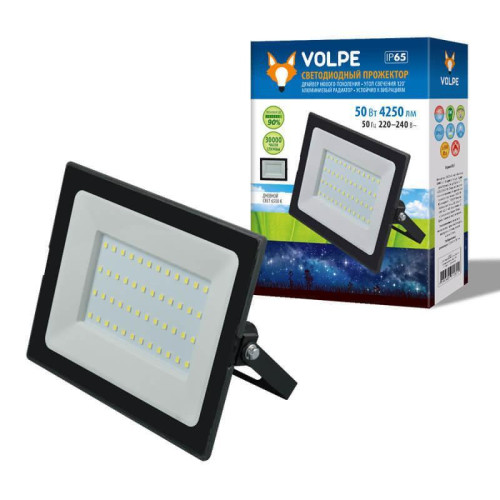 Прожектор светодиодный Volpe ULF-Q513 50W/6500K IP65 220-240В Black UL-00004342 
