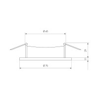  - Встраиваемый светильник Elektrostandard 112 MR16 белый/черный 4690389169045