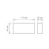 Уличный настенный светодиодный светильник Elektrostandard 1551 Techno LED Twinky Trio 4690389106354 - Уличный настенный светодиодный светильник Elektrostandard 1551 Techno LED Twinky Trio 4690389106354
