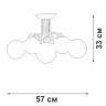 Потолочная люстра Vitaluce V43090-13/5PL - Потолочная люстра Vitaluce V43090-13/5PL