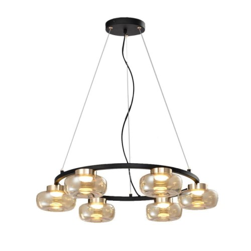 Подвесная светодиодная люстра Milosh Tendence 0702CL-6BK 