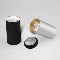  - Светильник накладной SP-POLO-R85-1-15W Warm White 40deg (White, Black Ring) (Arlight, IP20 Металл, 3 года)