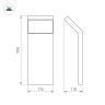 Светильник LGD-ECRAN-BOLL-H900-9W Warm3000 (GR, 108 deg, 230V) (Arlight, IP65 Металл, 3 года) - Светильник LGD-ECRAN-BOLL-H900-9W Warm3000 (GR, 108 deg, 230V) (Arlight, IP65 Металл, 3 года)