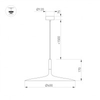  - Светильник SP-FIORE-R400-13W Warm3000 (WH, 120 deg, 230V) (Arlight, IP20 Металл, 3 года)