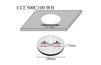  - Встраиваемый светодиодный светильник Crystal Lux CLT 500C100 WH 3000K